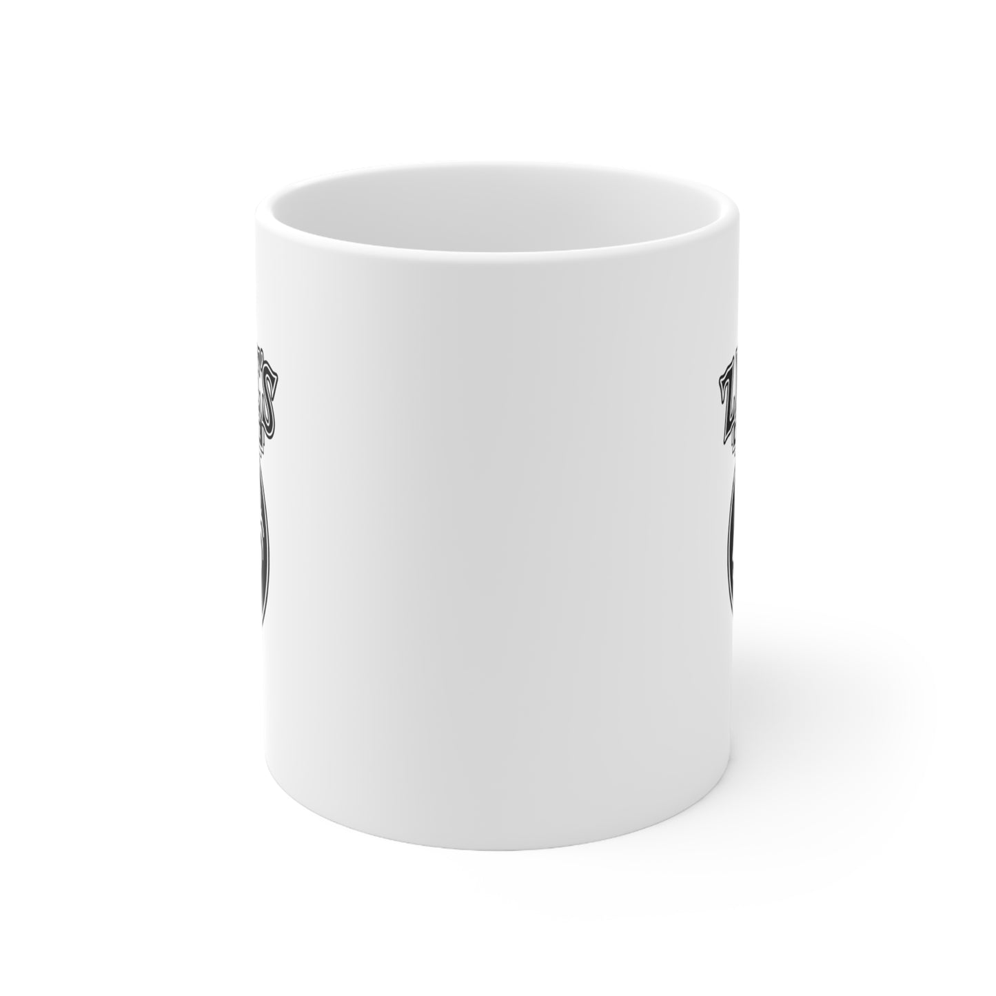 Zeke's Coffee White Ceramic Mug 11oz