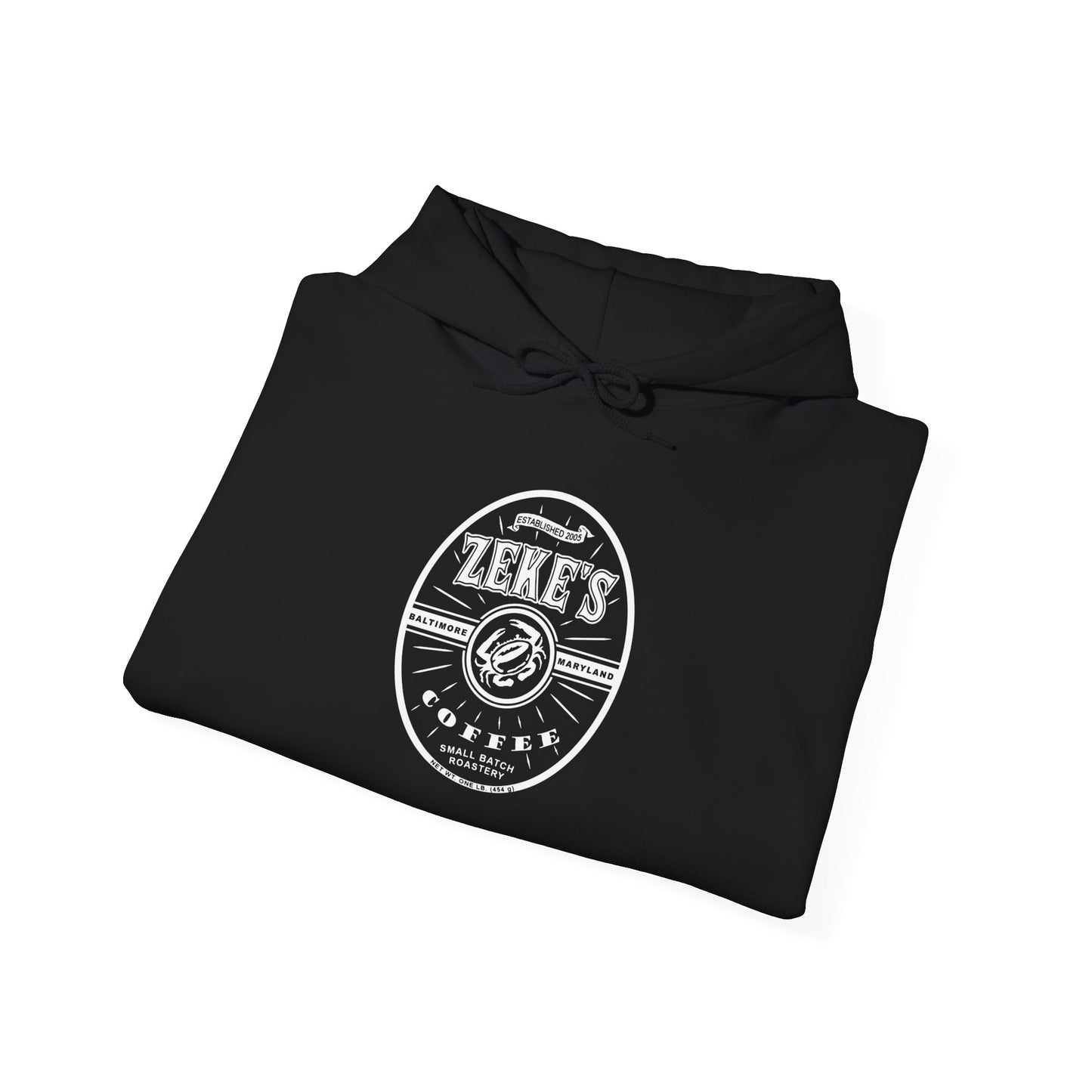 Zeke's Coffee White Logo Hooded Sweatshirt