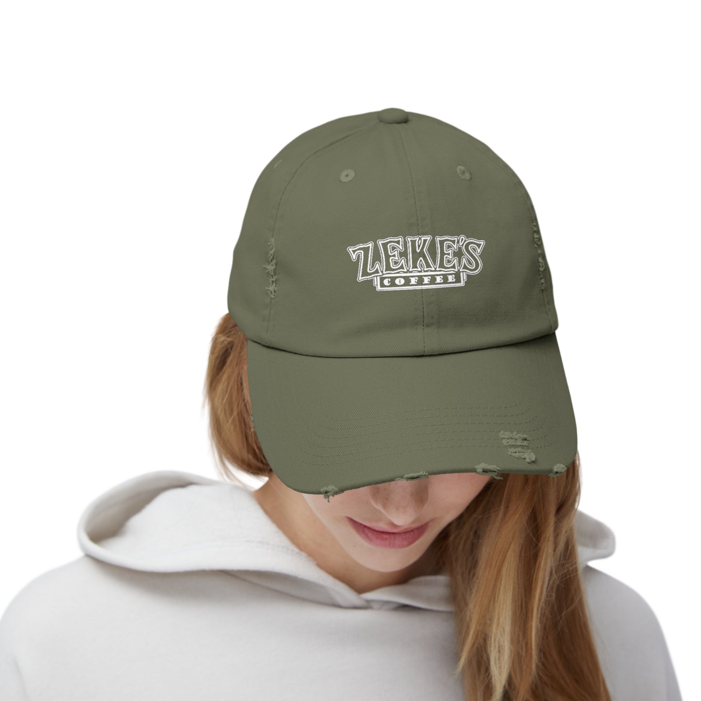 Zeke's Coffee Stack Distressed Cap