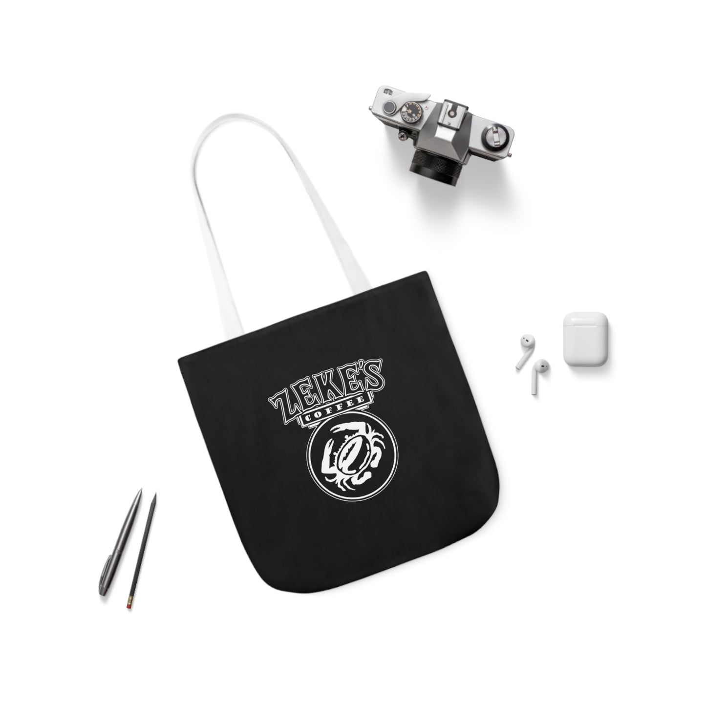 Zeke's Coffee Polyester Canvas Tote Bag