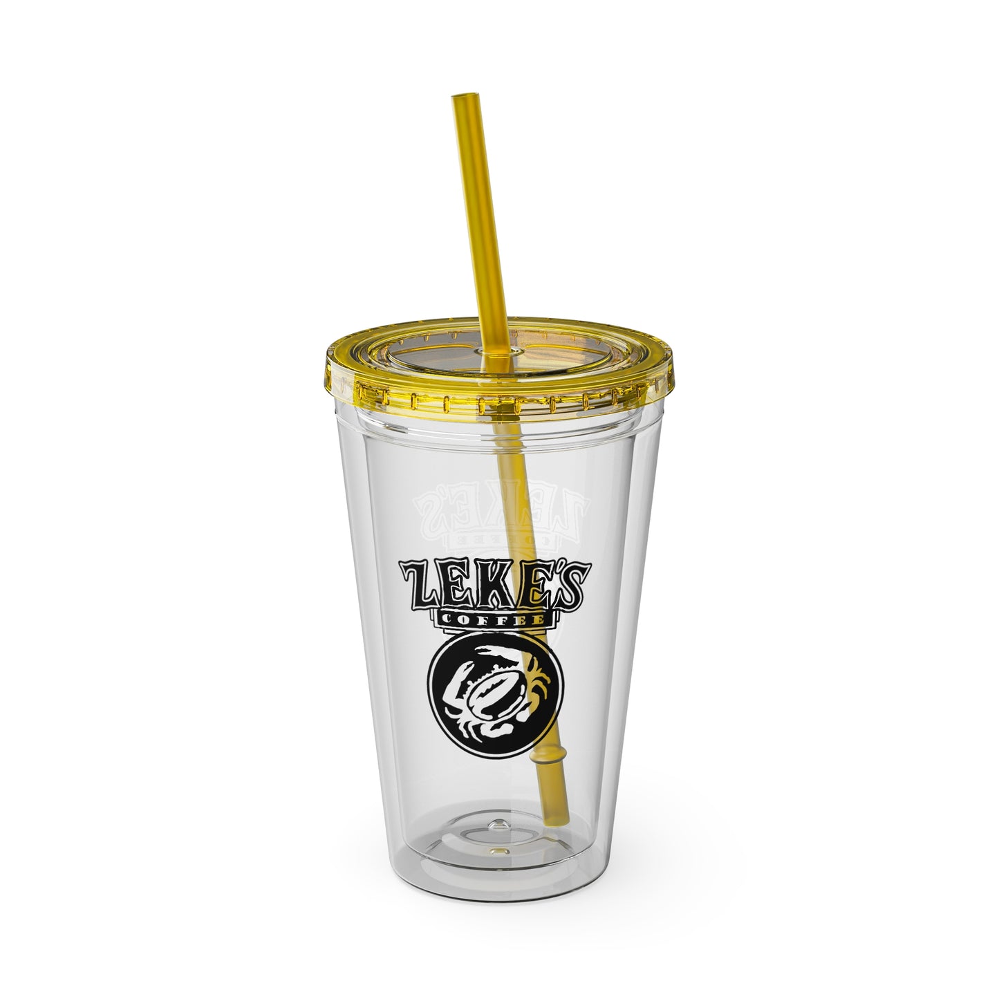 Zeke's Coffee Sunsplash Tumbler with Straw, 16oz