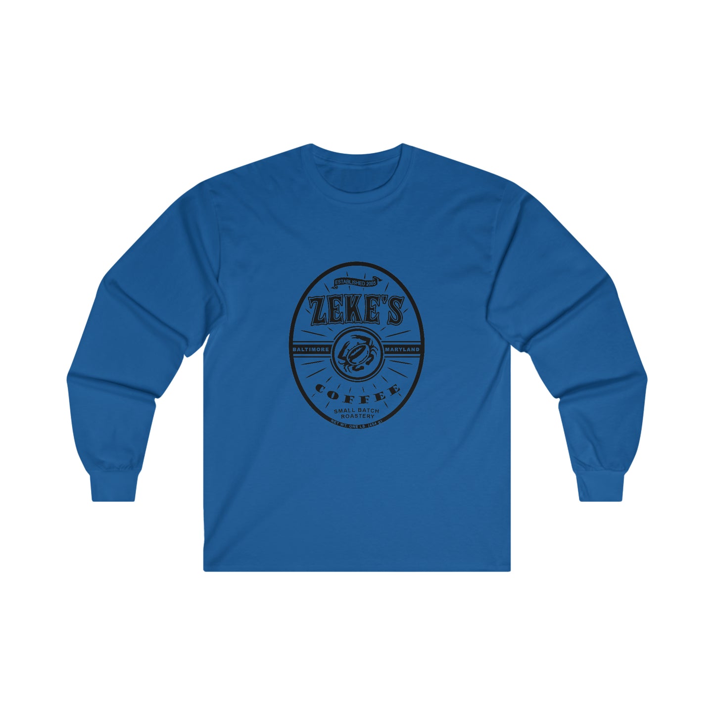 Zeke's Coffee Black Logo Long Sleeve Tee
