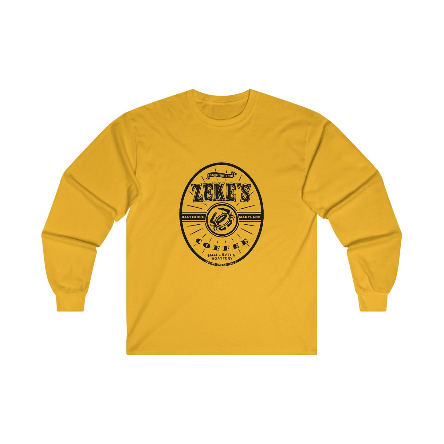 Zeke's Coffee Black Logo Long Sleeve Tee