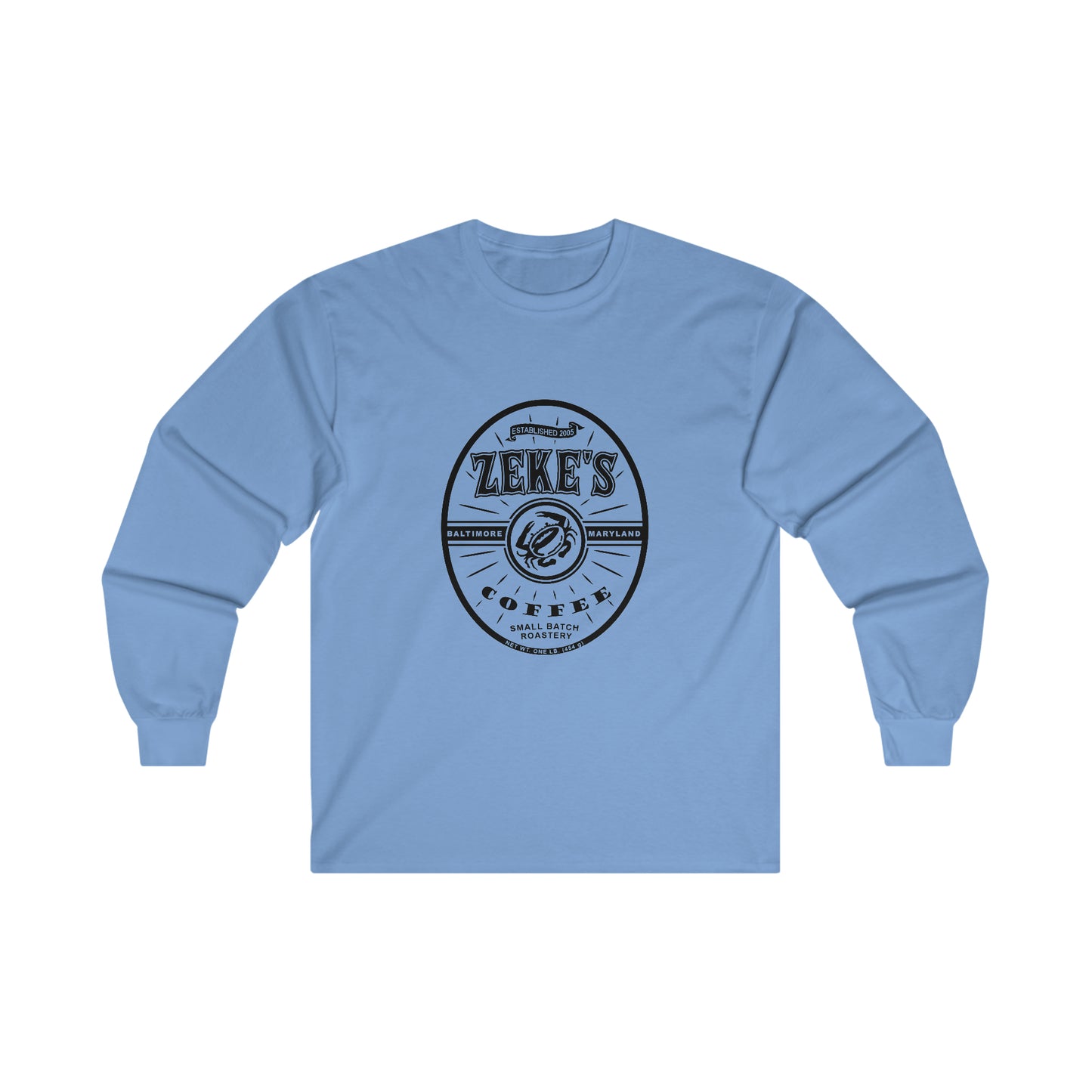 Zeke's Coffee Black Logo Long Sleeve Tee