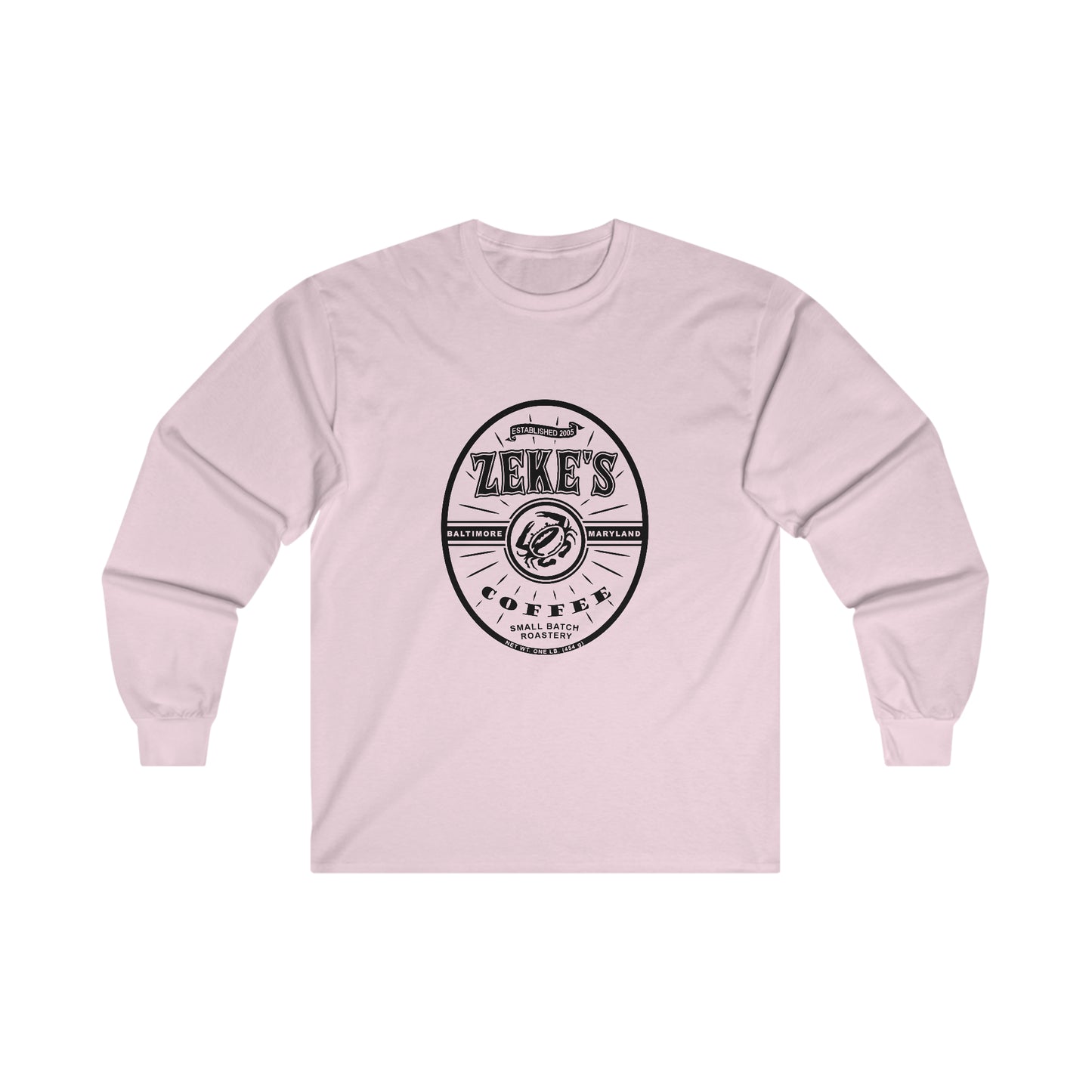 Zeke's Coffee Black Logo Long Sleeve Tee