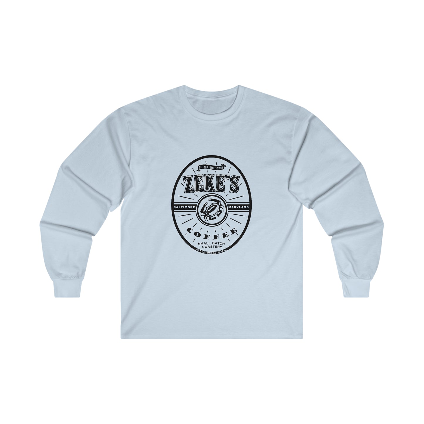 Zeke's Coffee Black Logo Long Sleeve Tee
