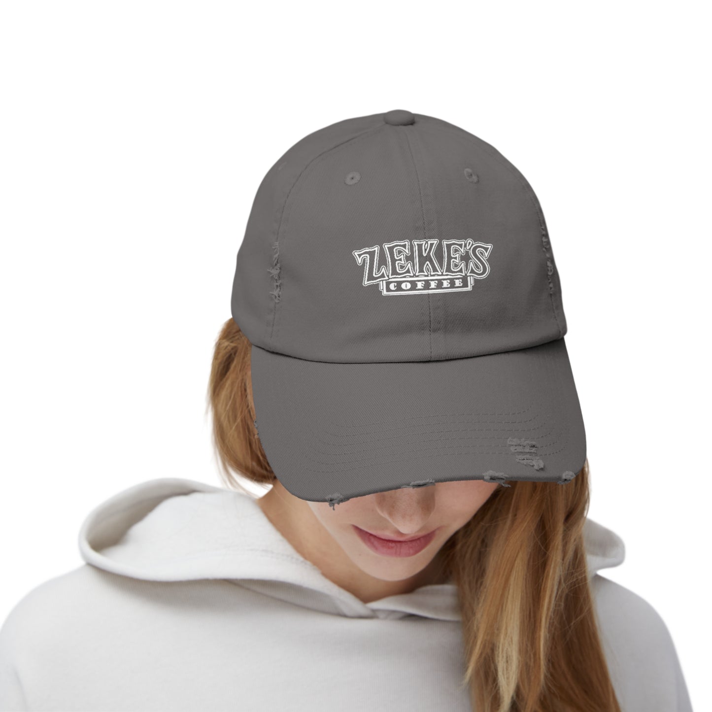 Zeke's Coffee Stack Distressed Cap