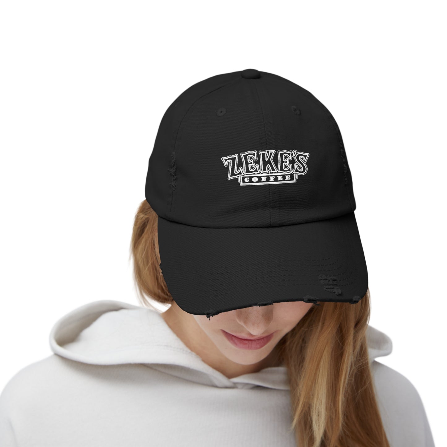 Zeke's Coffee Stack Distressed Cap