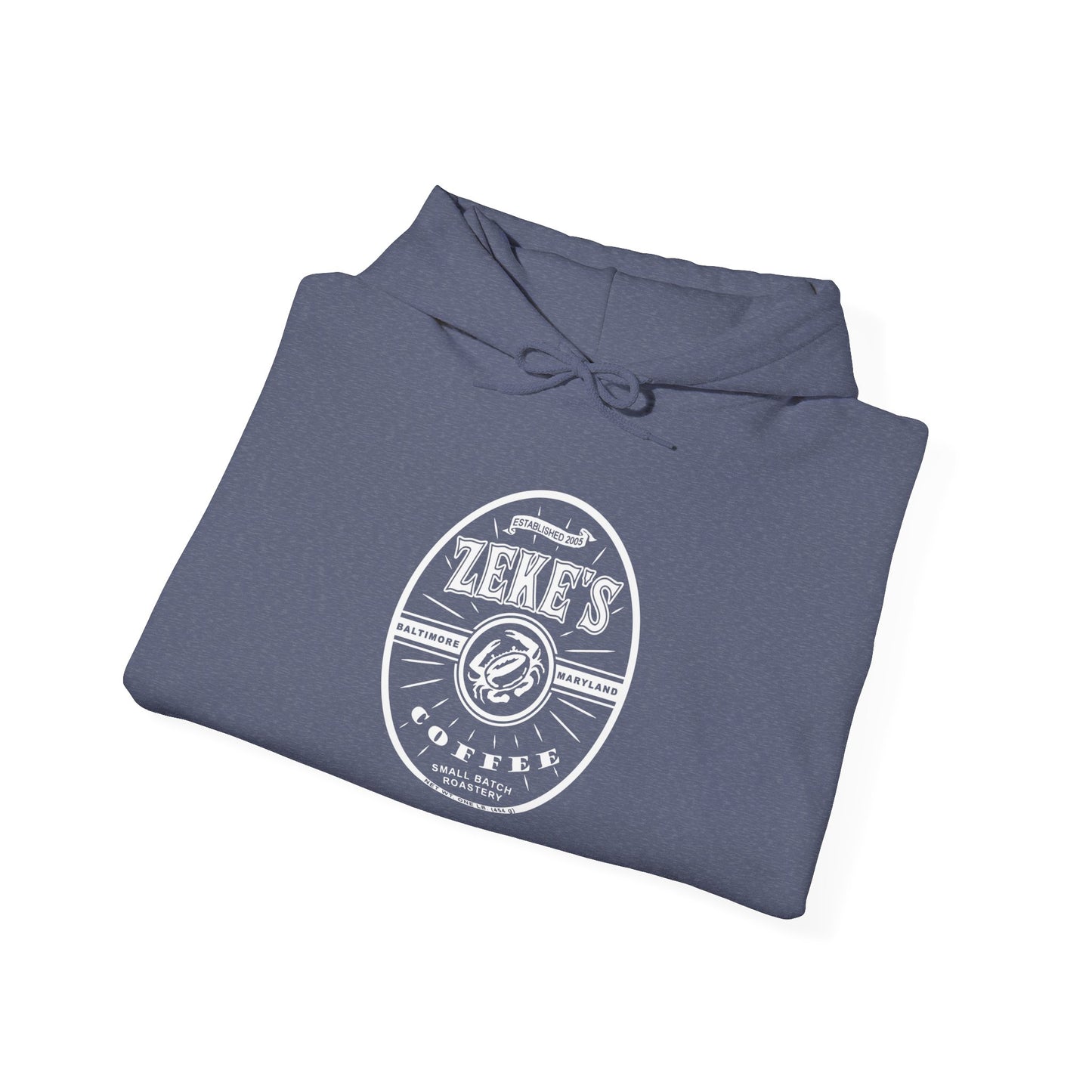 Zeke's Coffee White Logo Hooded Sweatshirt