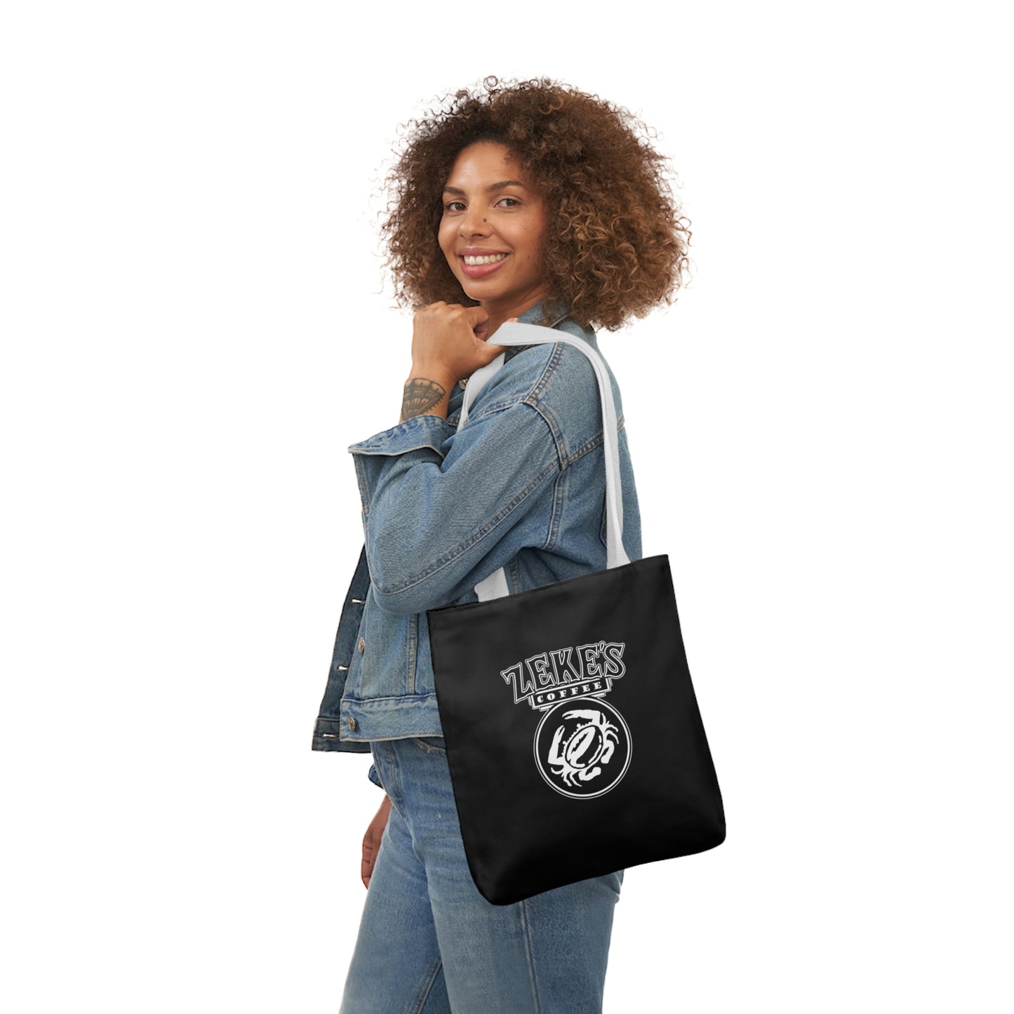 Zeke's Coffee Polyester Canvas Tote Bag