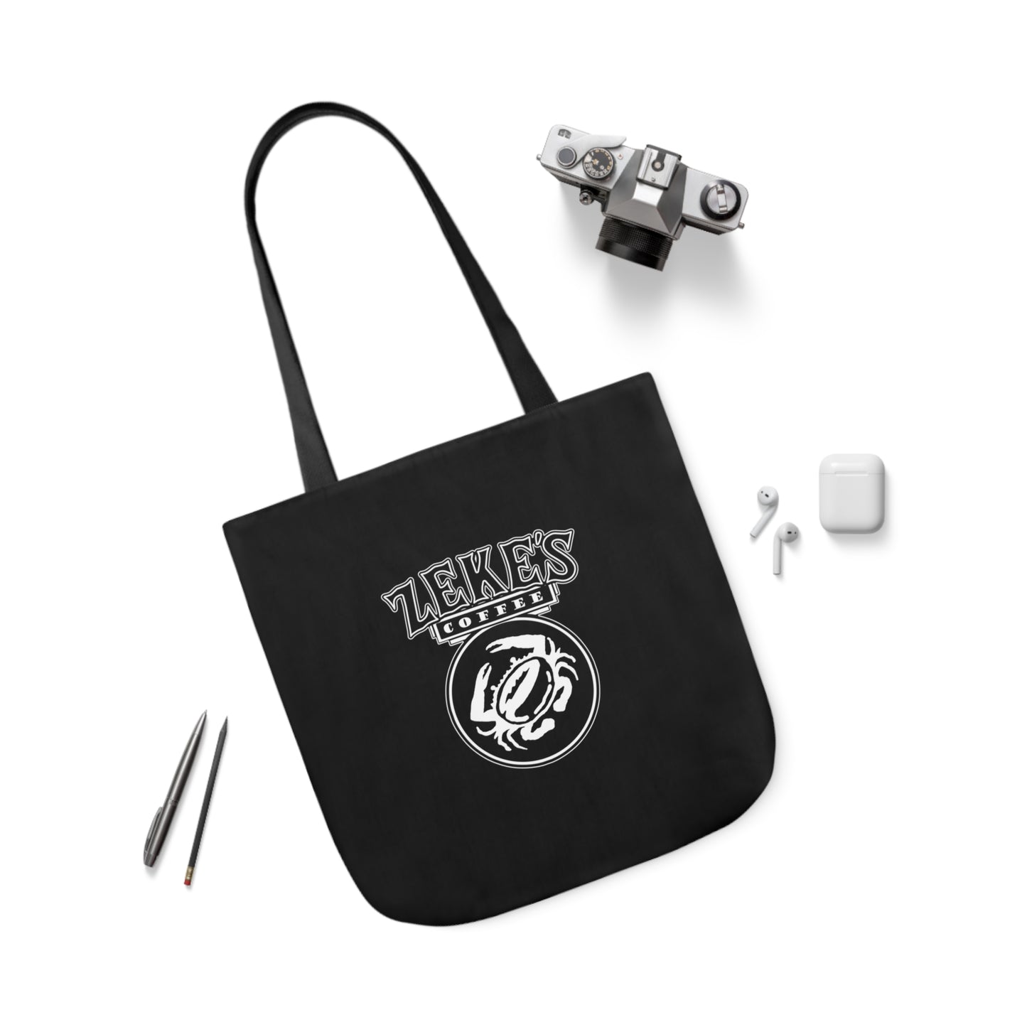Zeke's Coffee Polyester Canvas Tote Bag