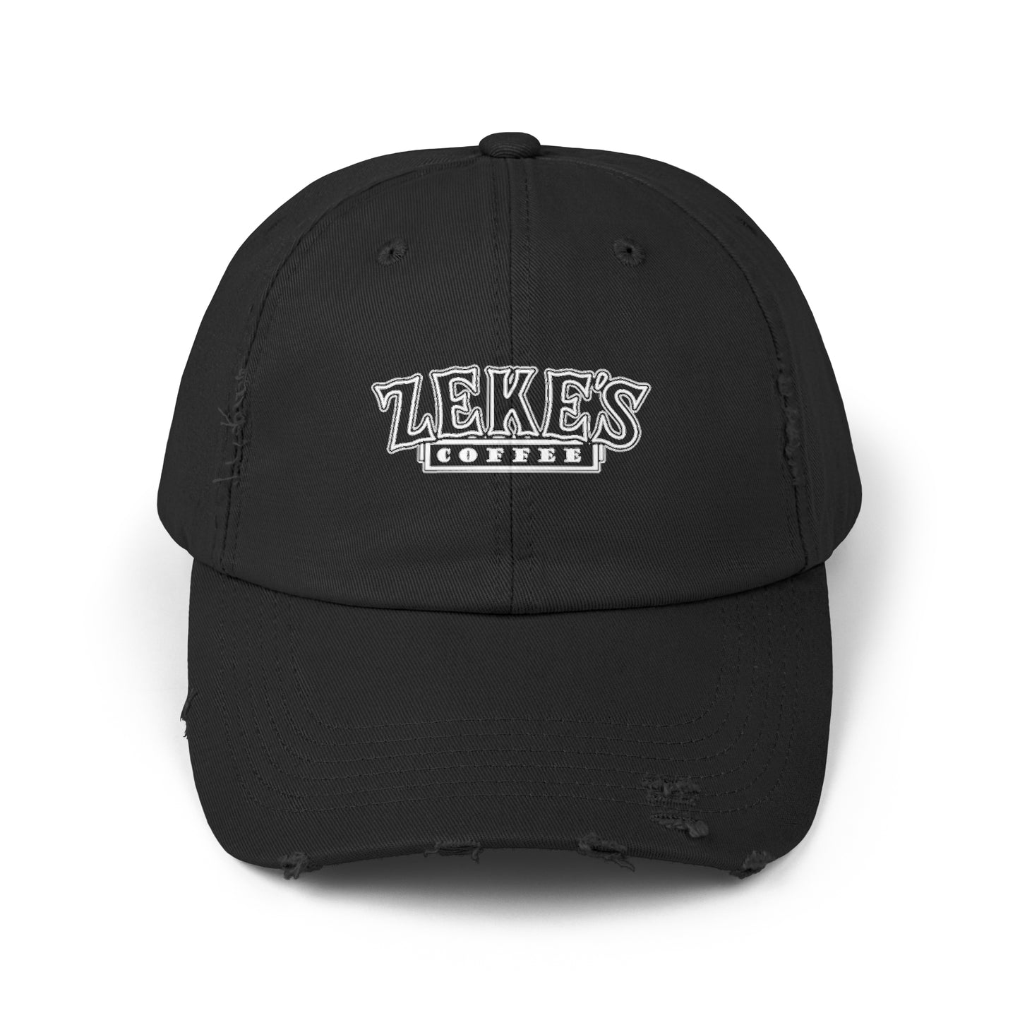 Zeke's Coffee Stack Distressed Cap