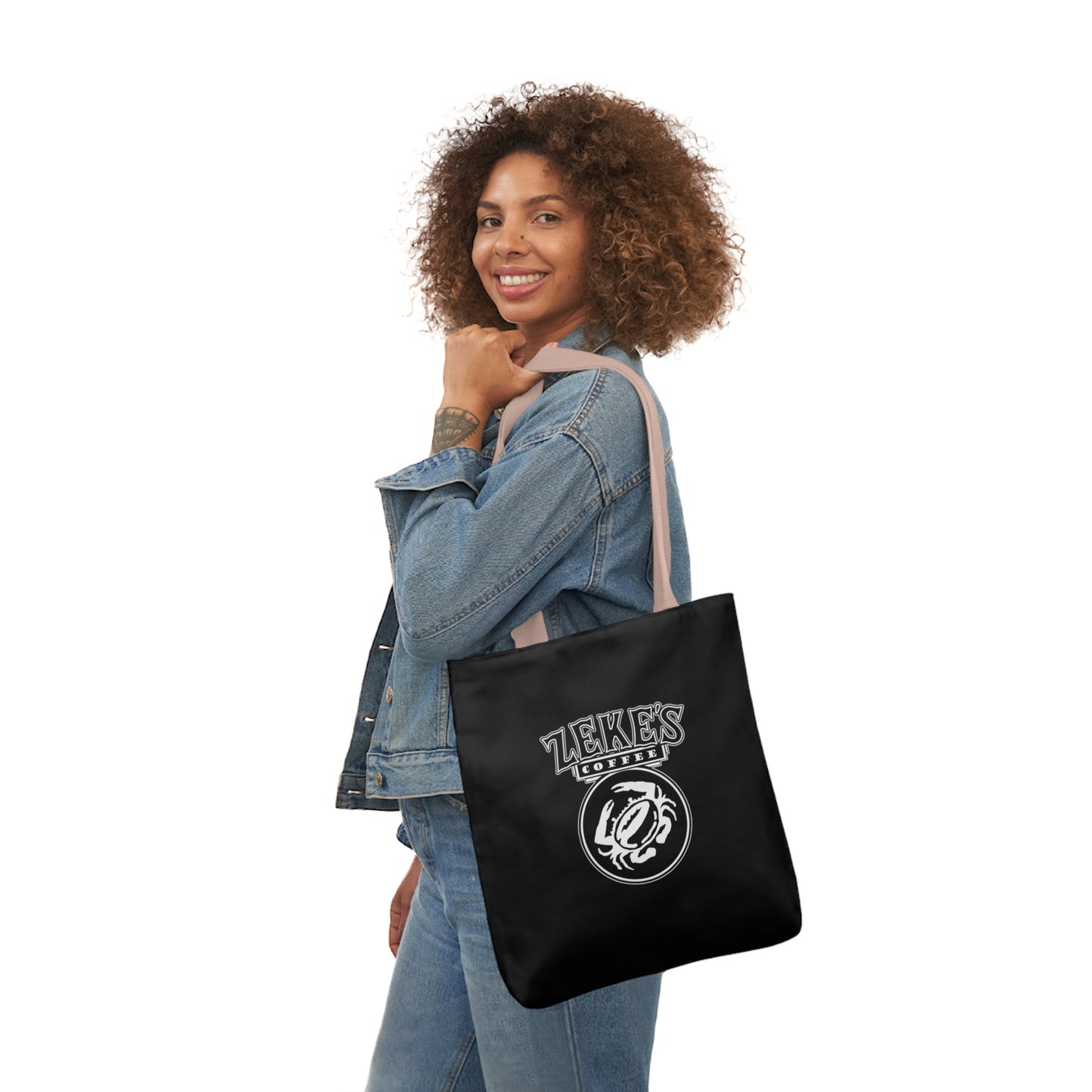 Zeke's Coffee Polyester Canvas Tote Bag