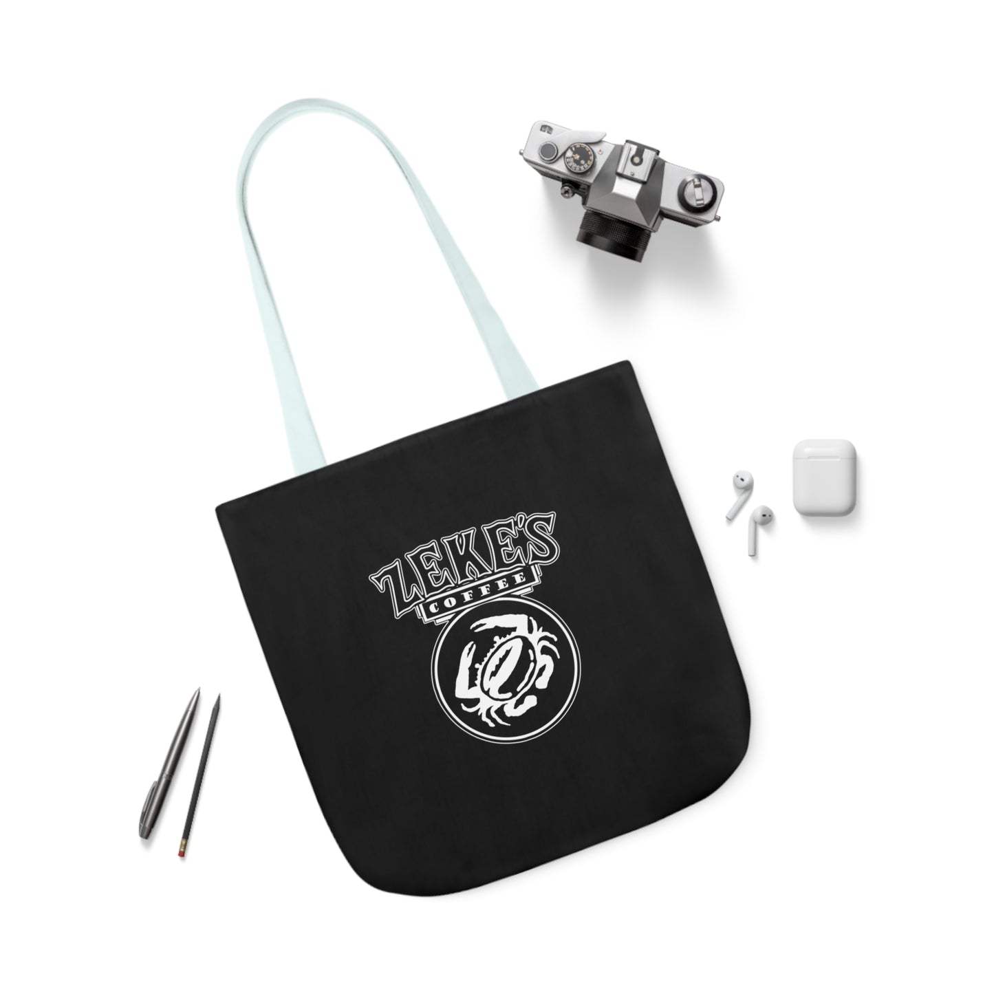 Zeke's Coffee Polyester Canvas Tote Bag