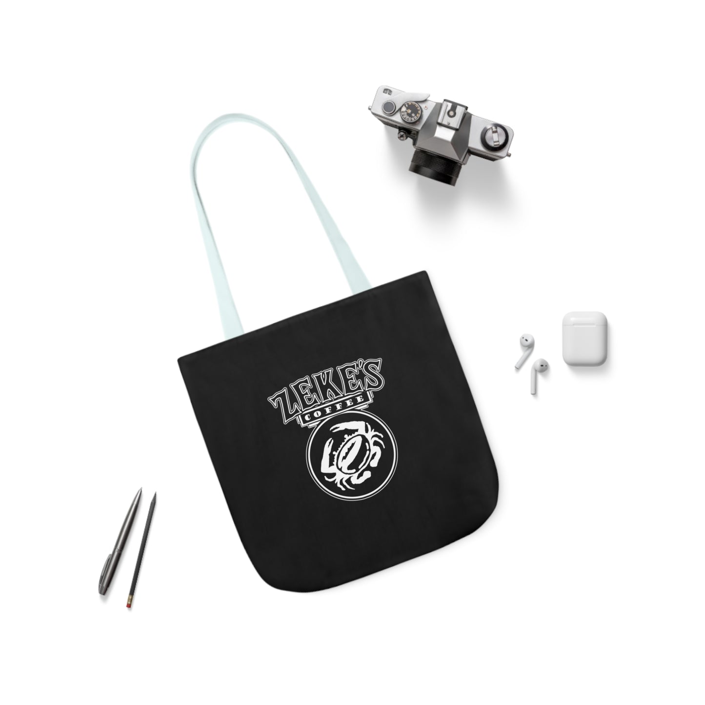 Zeke's Coffee Polyester Canvas Tote Bag