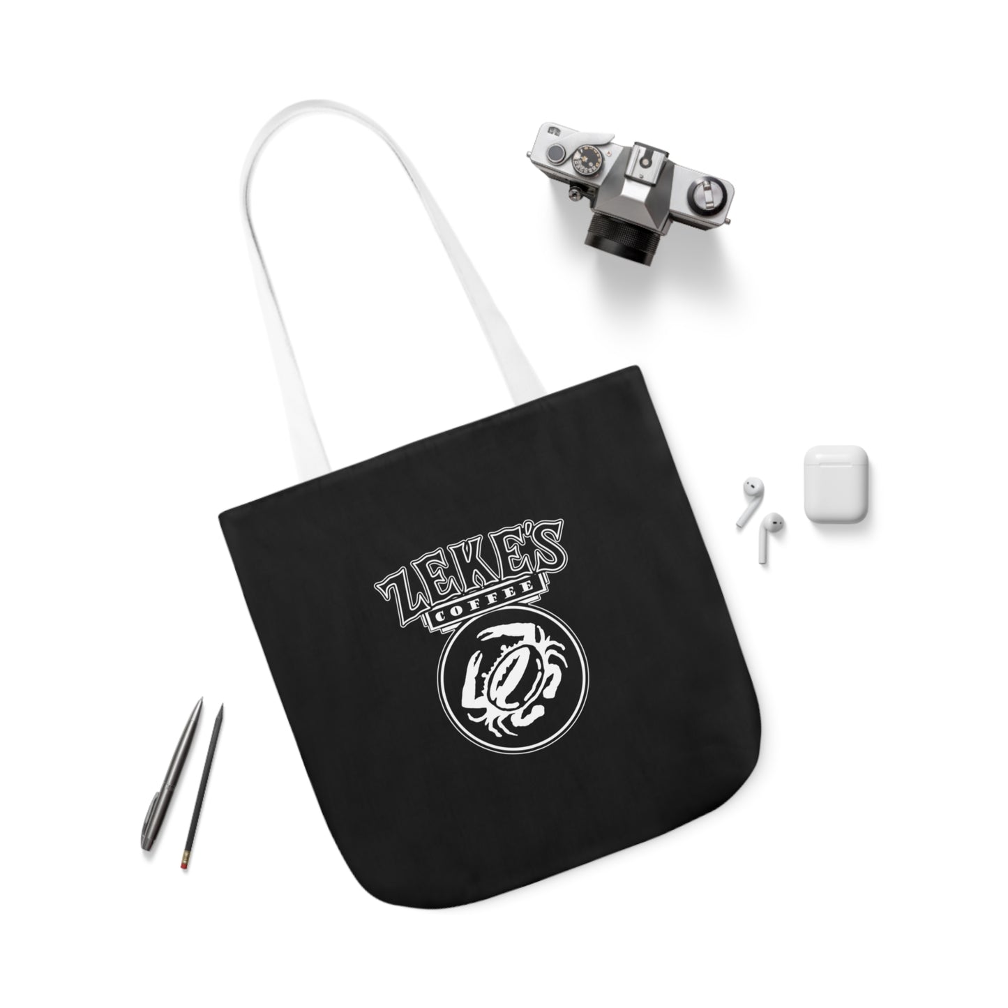 Zeke's Coffee Polyester Canvas Tote Bag