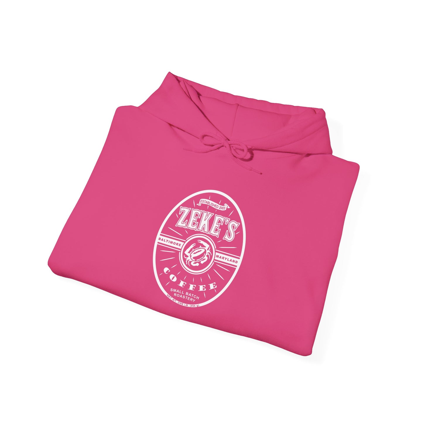 Zeke's Coffee White Logo Hooded Sweatshirt