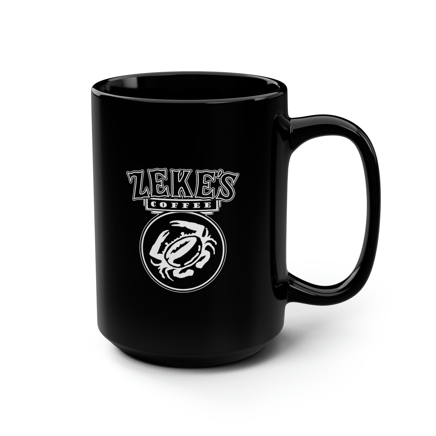 Zeke's Coffee Black Mug, 15oz
