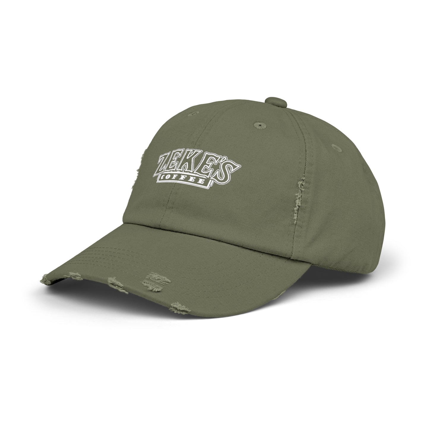 Zeke's Coffee Stack Distressed Cap