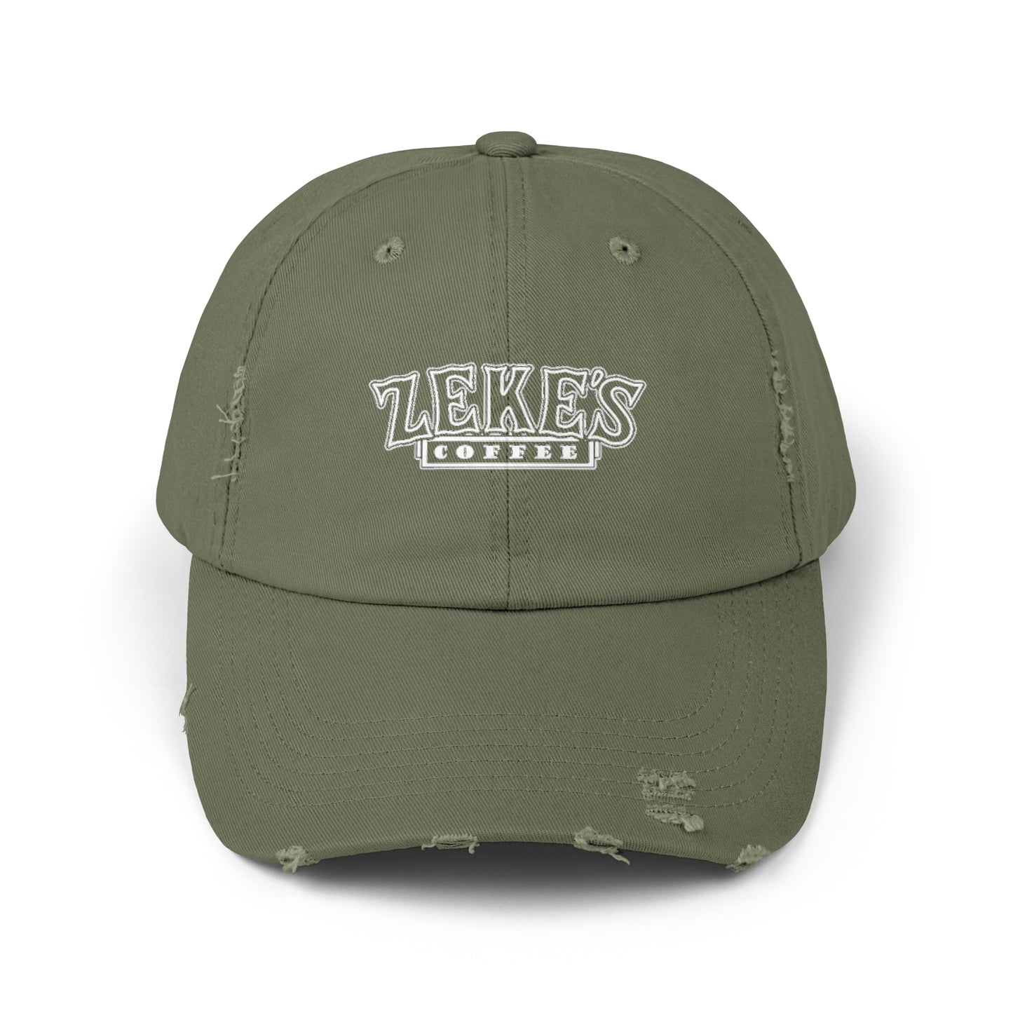 Zeke's Coffee Stack Distressed Cap