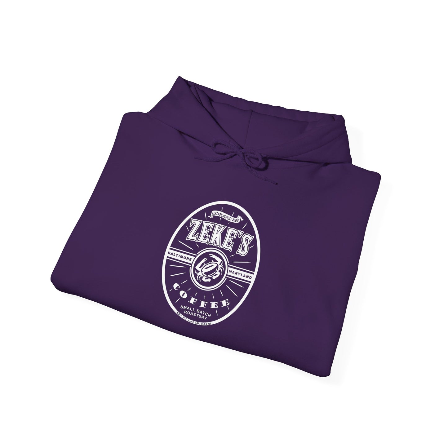 Zeke's Coffee White Logo Hooded Sweatshirt