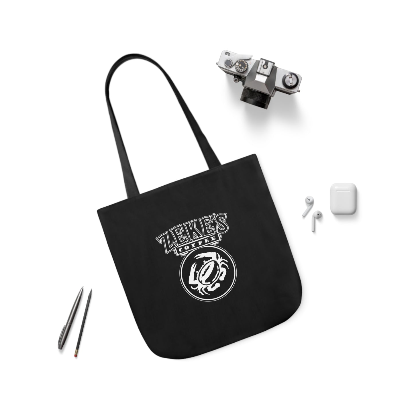 Zeke's Coffee Polyester Canvas Tote Bag