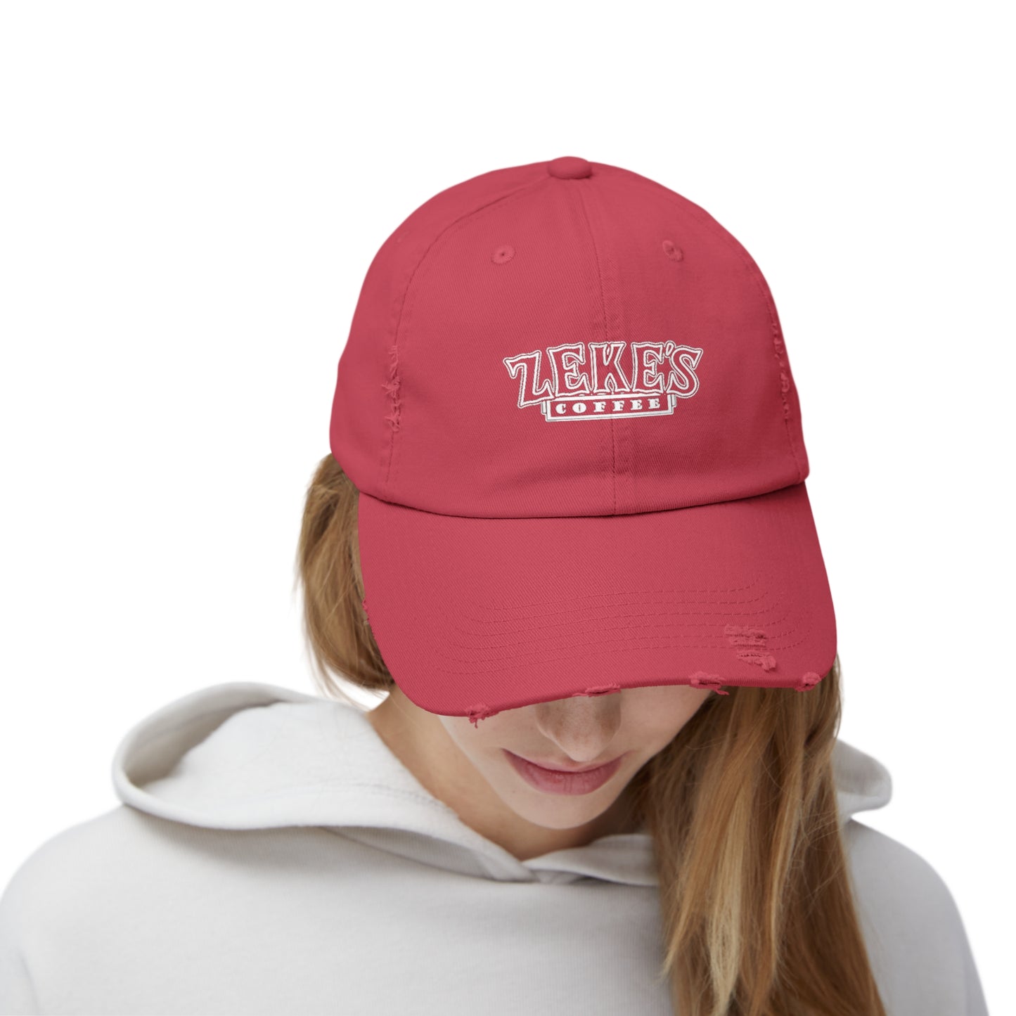 Zeke's Coffee Stack Distressed Cap