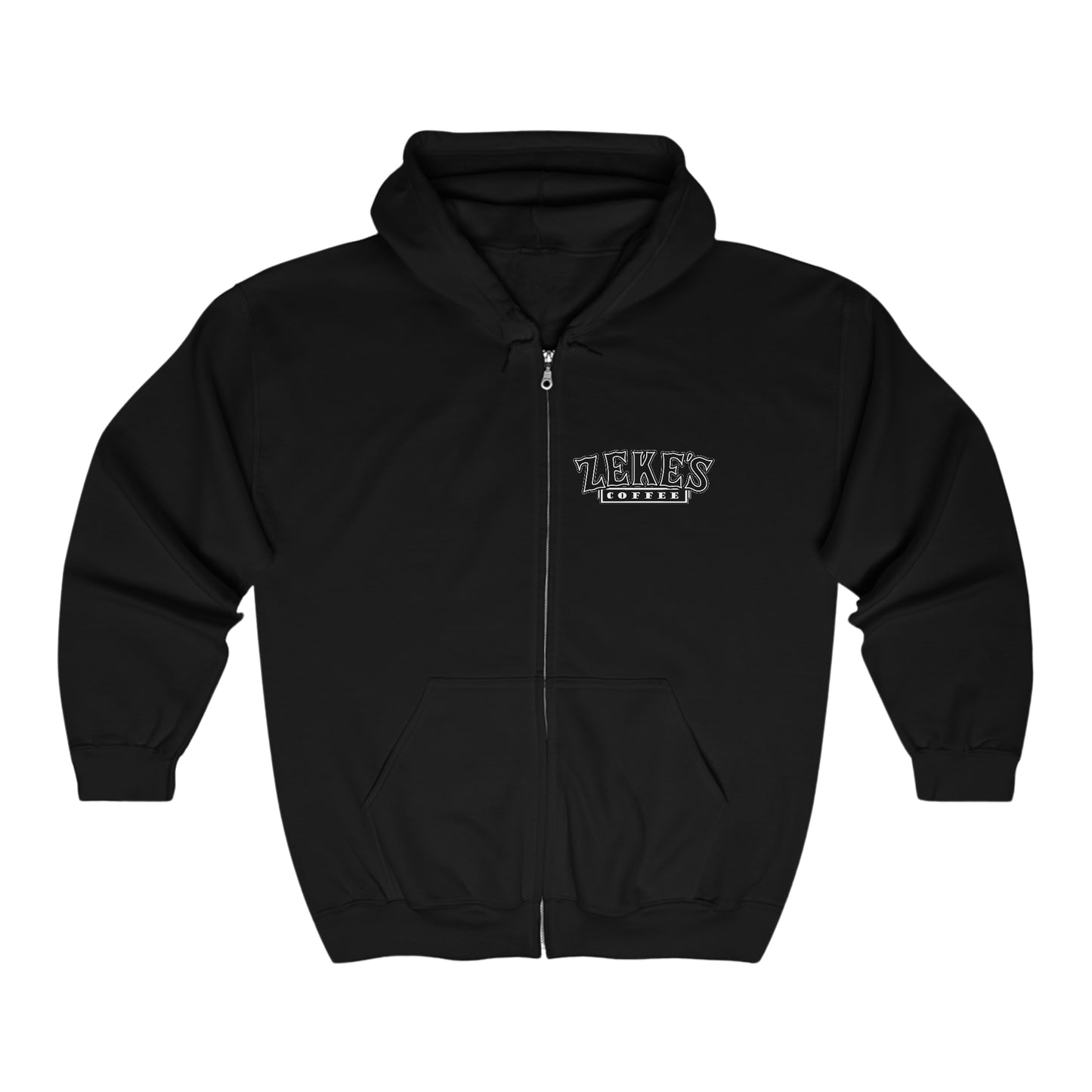 Zeke's Coffee Full Zip Hooded Sweatshirt