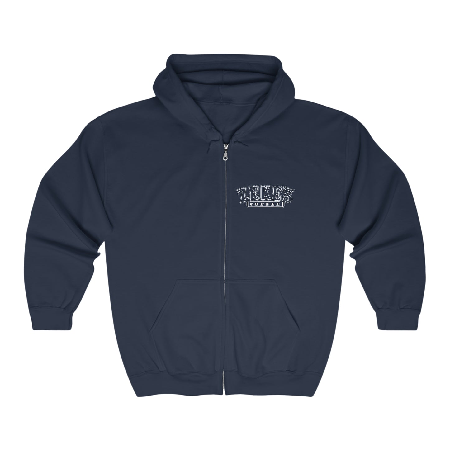 Zeke's Coffee Full Zip Hooded Sweatshirt