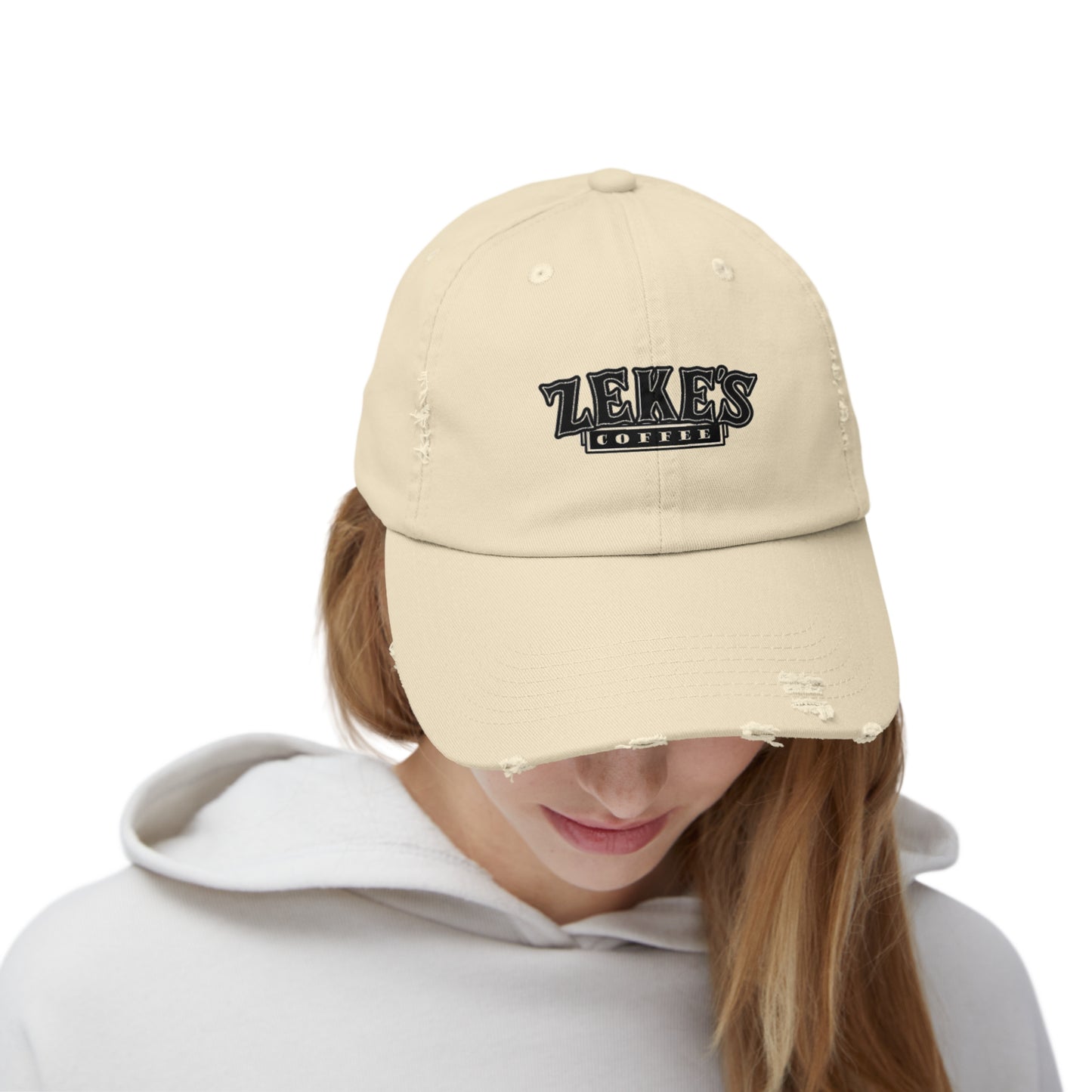Zeke's Coffee Stack Distressed Cap