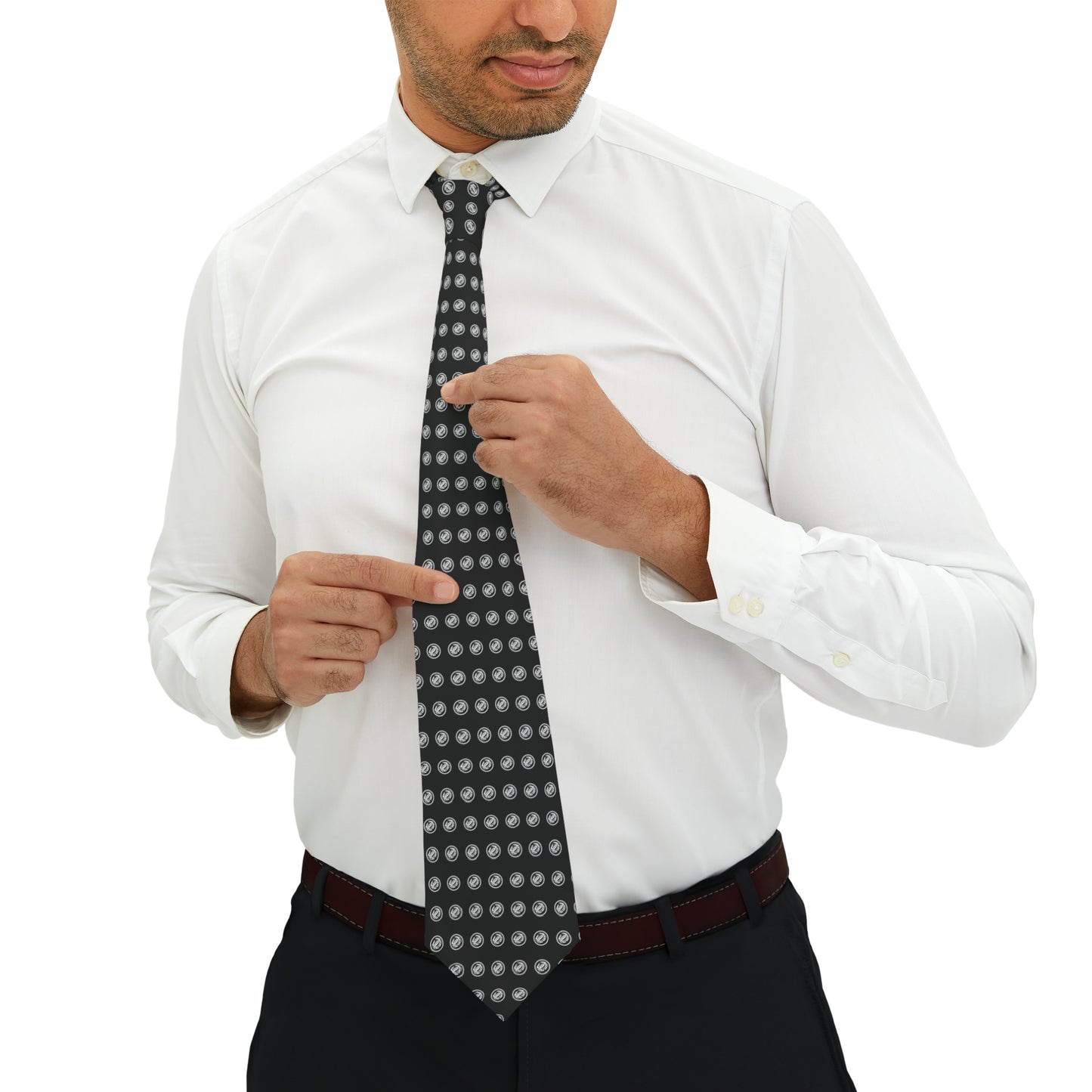 Zeke's Coffee Crab Bean Logo Necktie