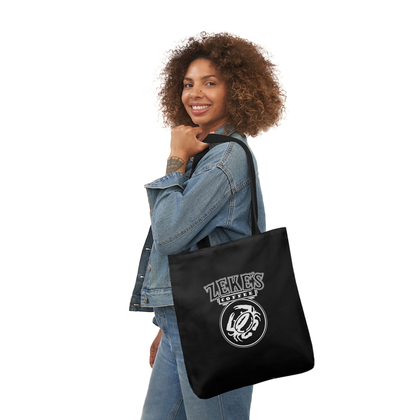 Zeke's Coffee Polyester Canvas Tote Bag