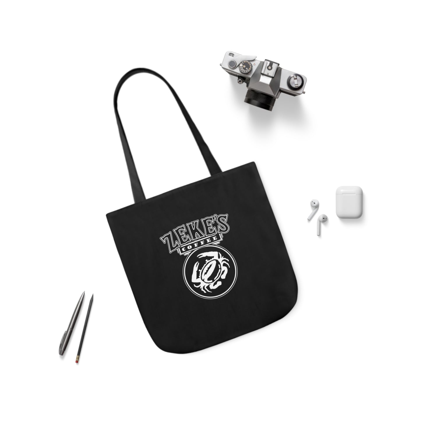 Zeke's Coffee Polyester Canvas Tote Bag