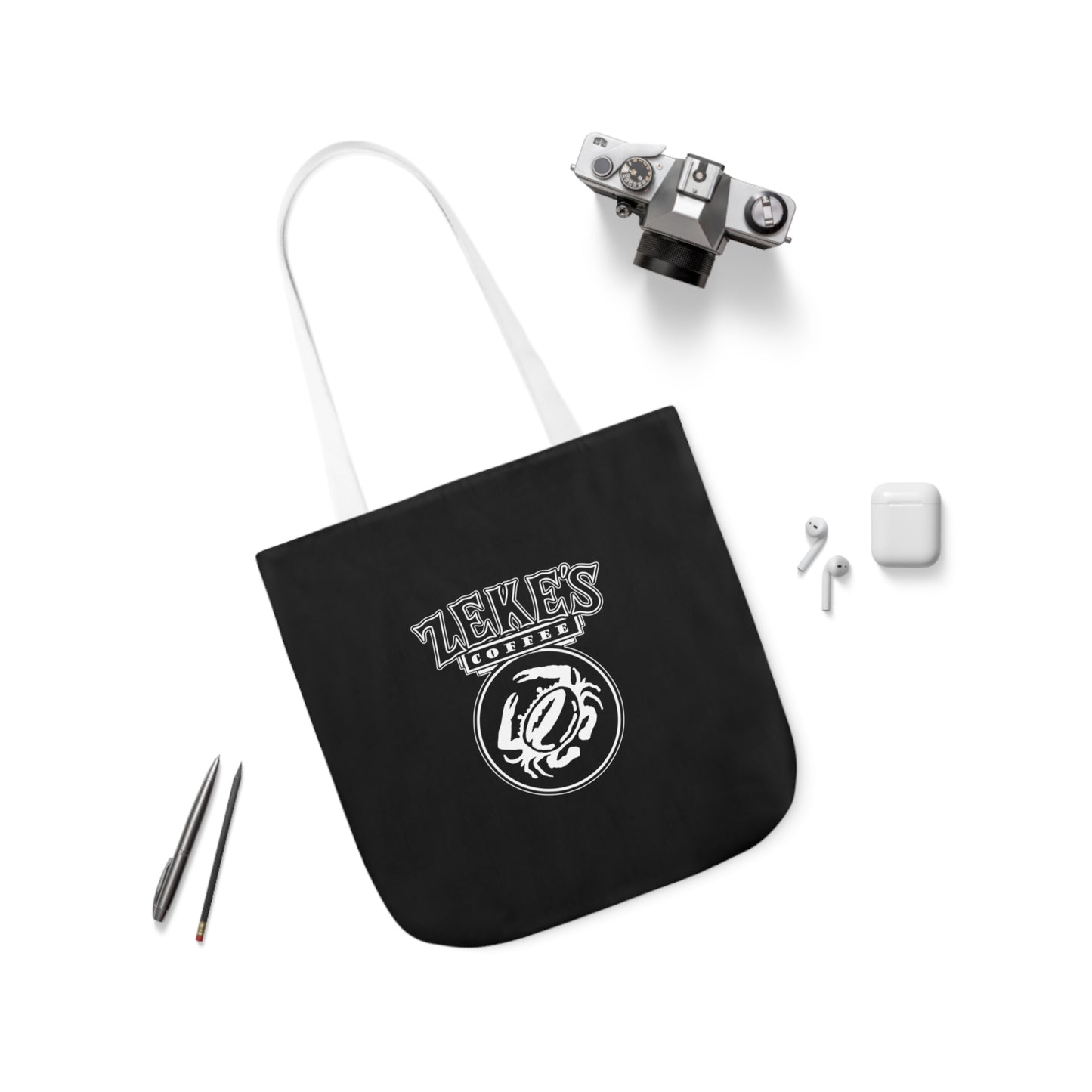 Zeke's Coffee Polyester Canvas Tote Bag