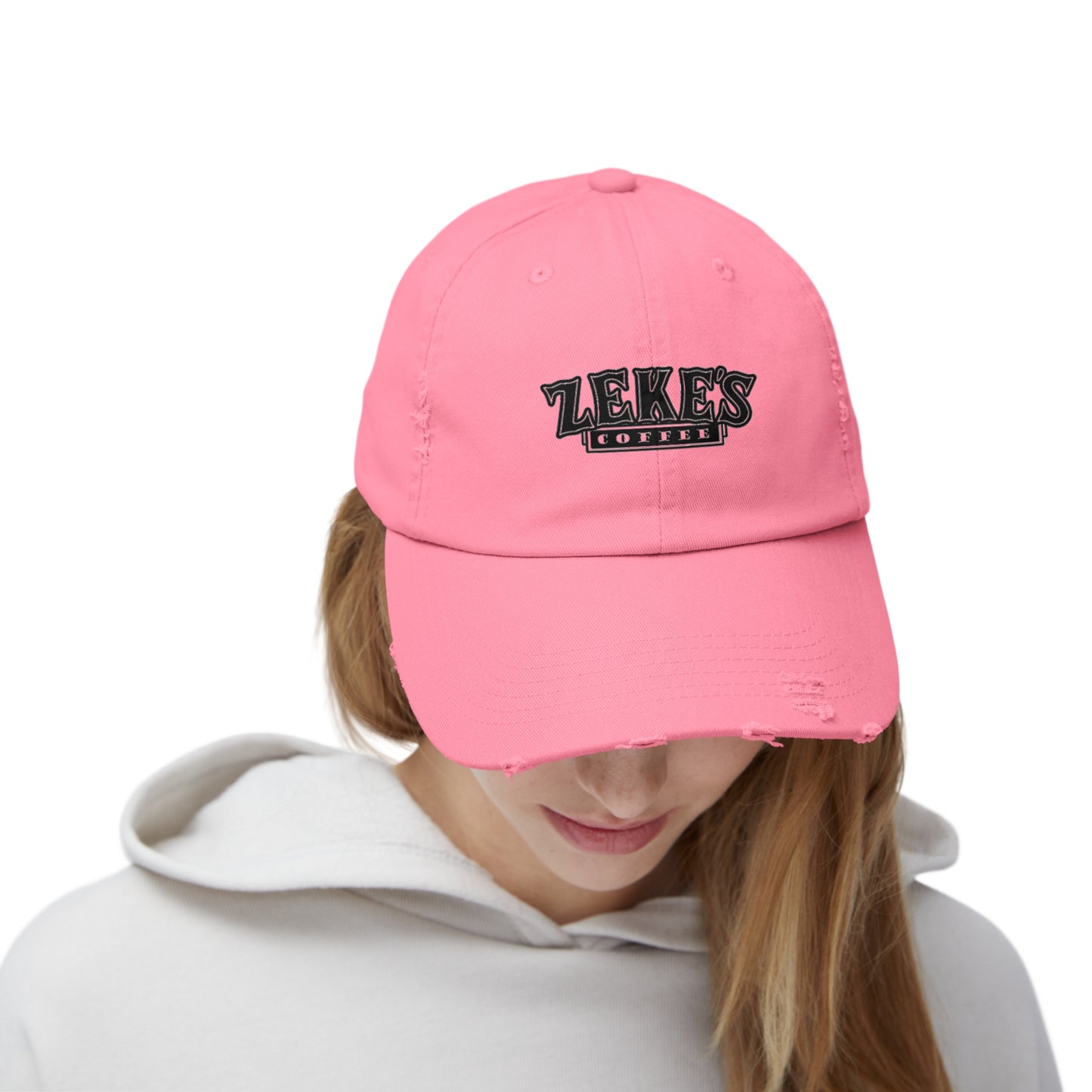 Zeke's Coffee Stack Distressed Cap