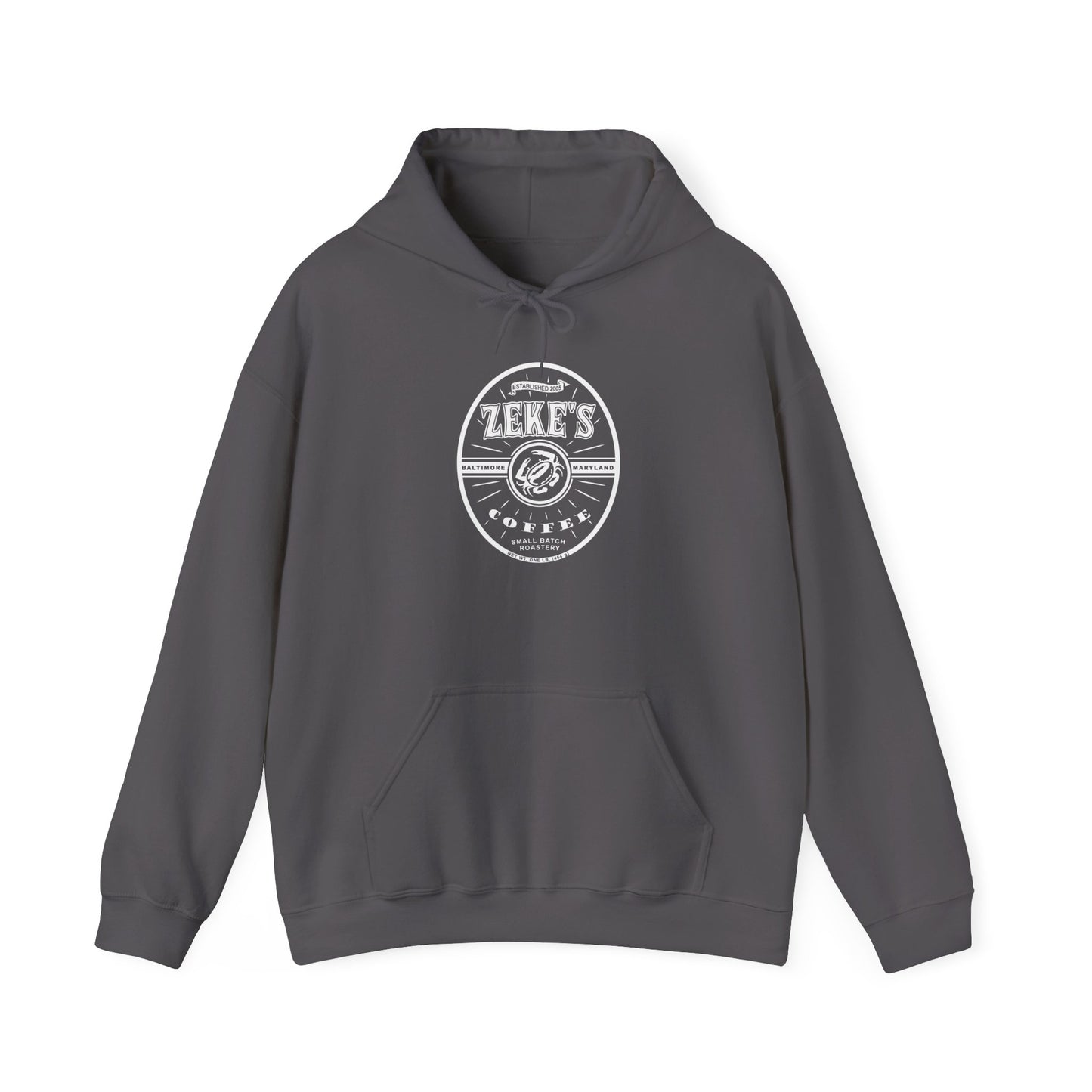 Zeke's Coffee White Logo Hooded Sweatshirt