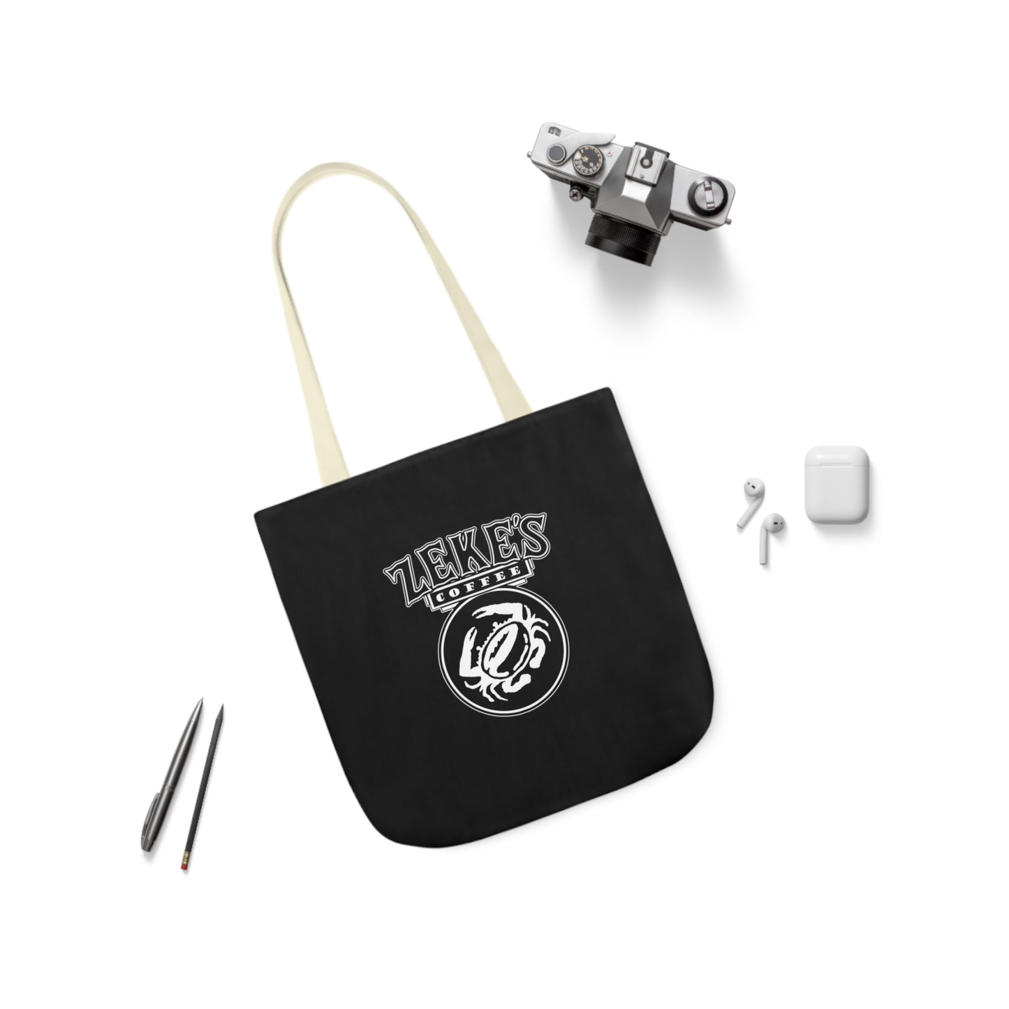 Zeke's Coffee Polyester Canvas Tote Bag