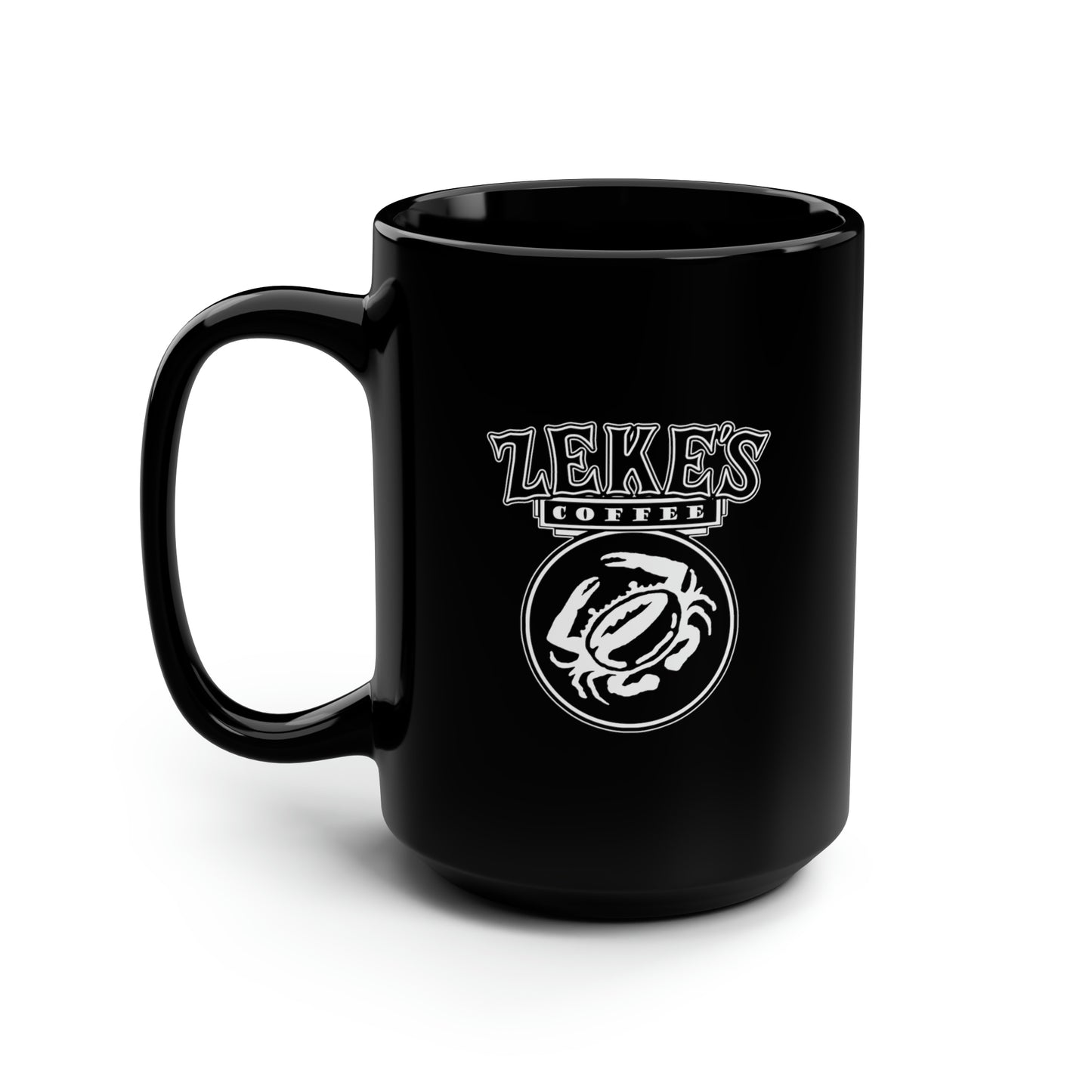 Zeke's Coffee Black Mug, 15oz