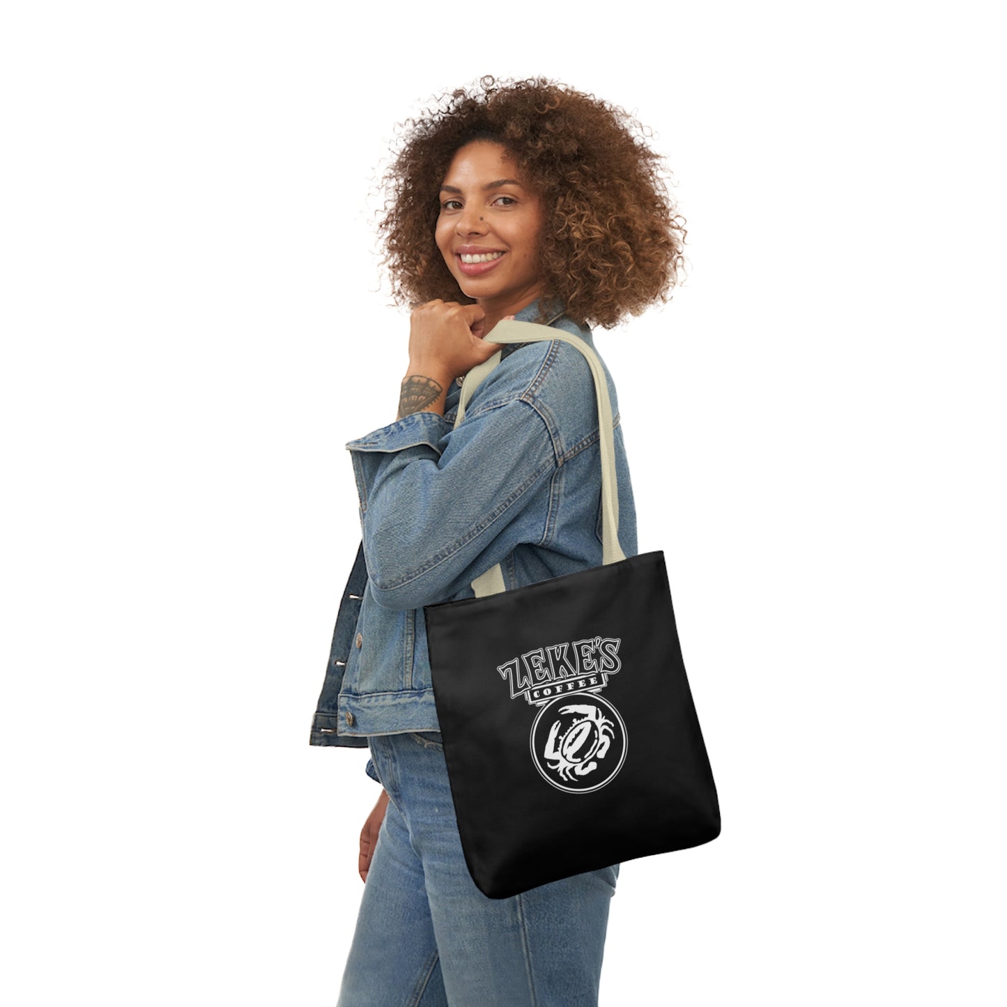 Zeke's Coffee Polyester Canvas Tote Bag
