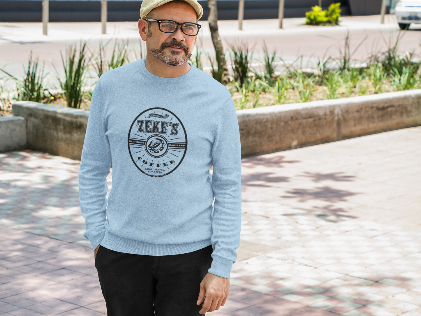 Zeke's Coffee Black Logo Long Sleeve Tee