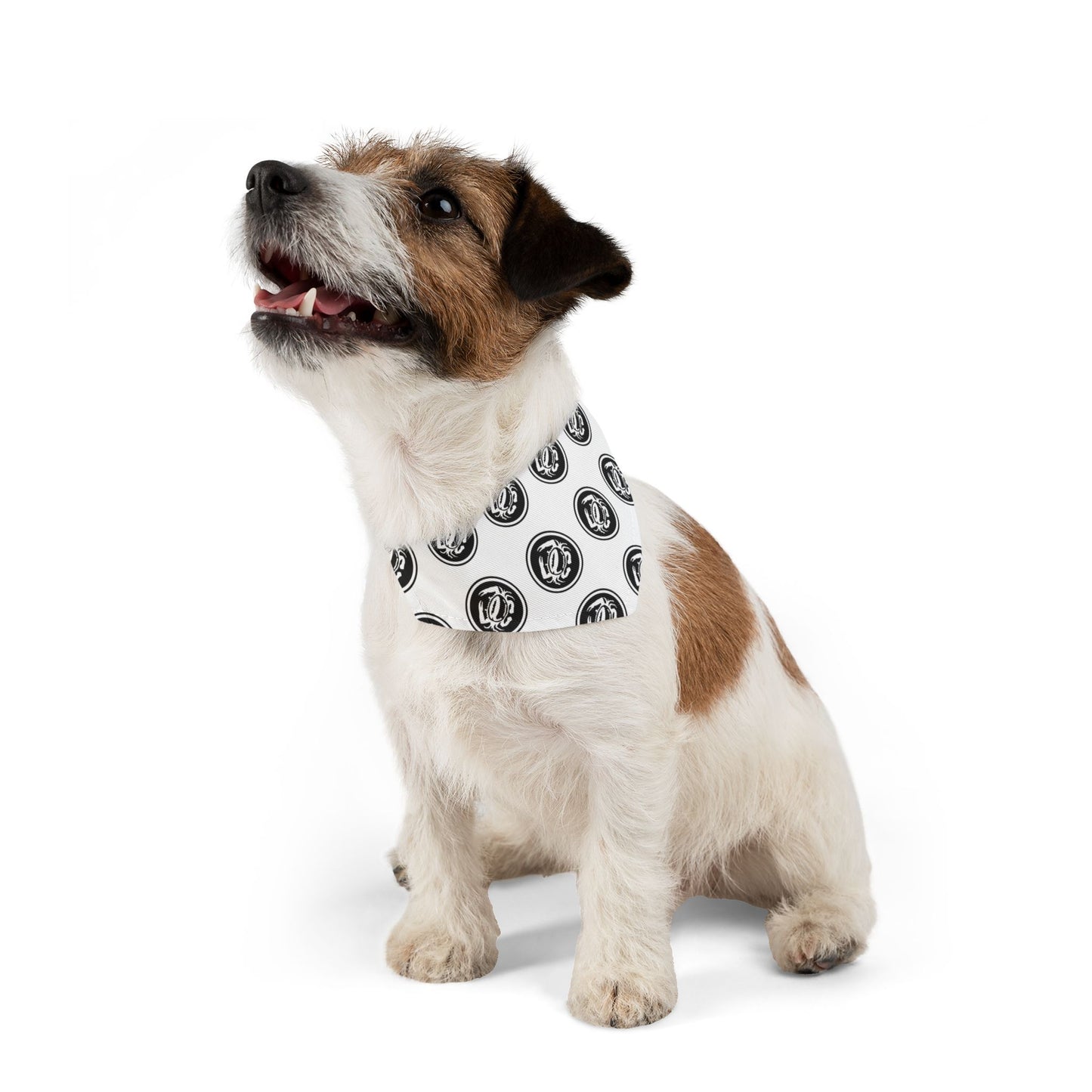 Pet Bandana Collar Zeke's Coffee Crab Bean Logo