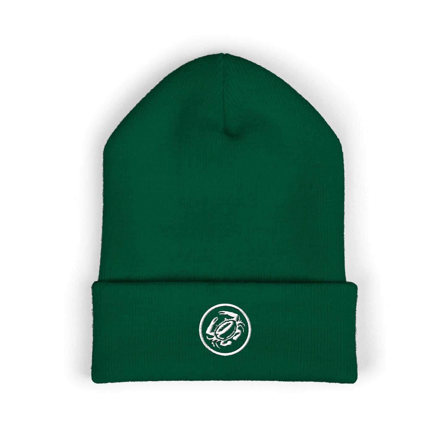 Classic Cuffed Beanie (Embroidery) Zeke's Coffee Crab Bean Logo