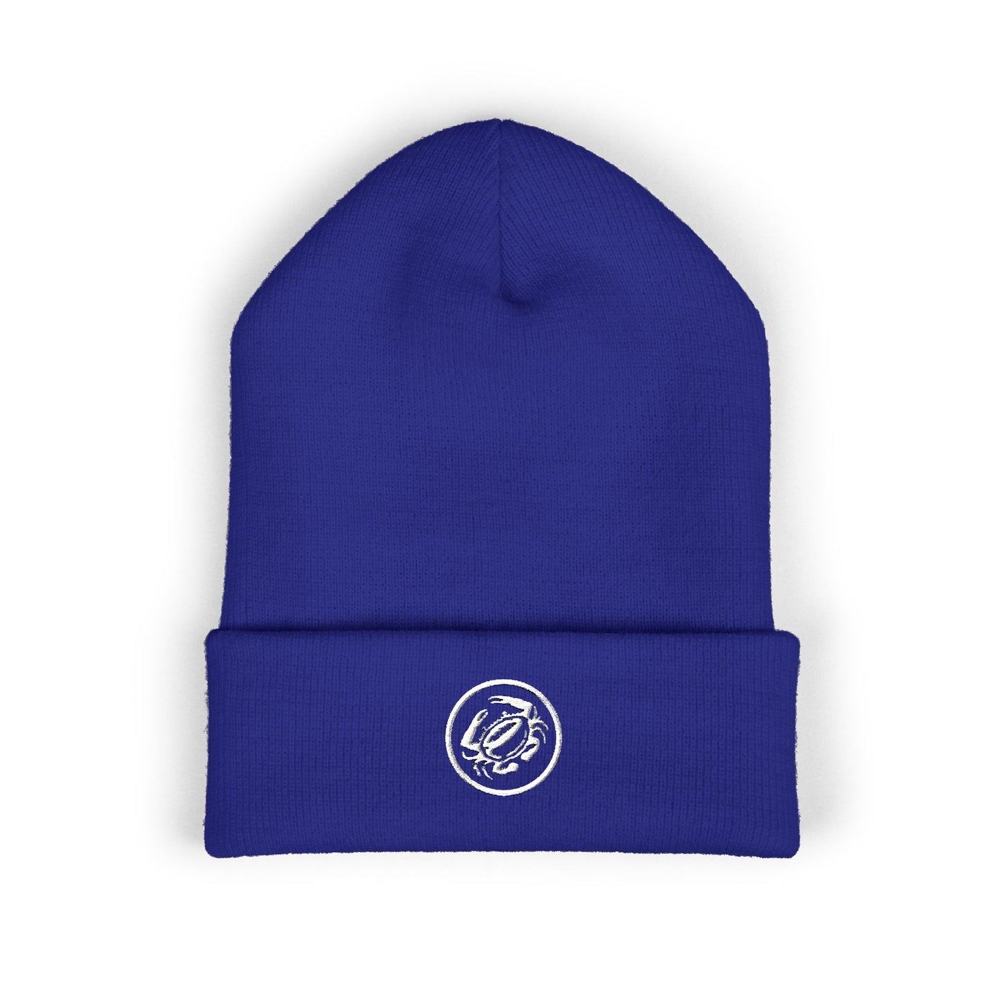 Classic Cuffed Beanie (Embroidery) Zeke's Coffee Crab Bean Logo